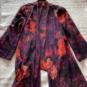 Chenault sheer kimono cover up